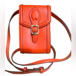 NWOT Sam Edelman Orange Leather Crossbody Bag